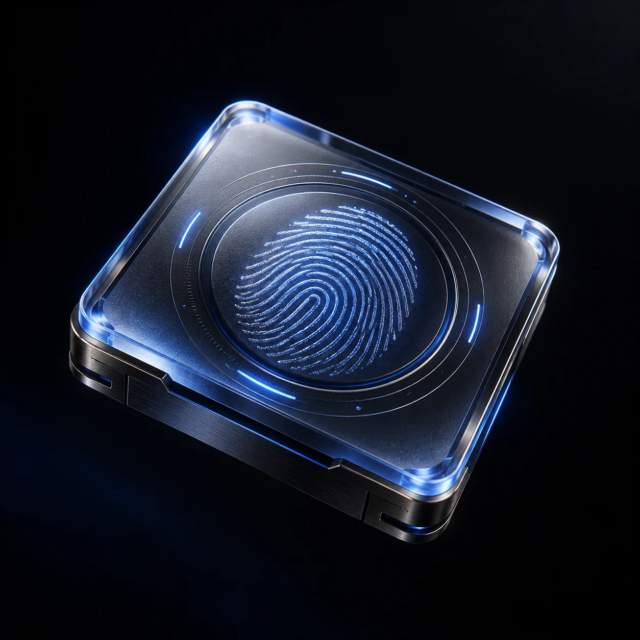 Abstract render of a shielded browser fingerprint